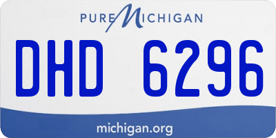 MI license plate DHD6296