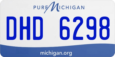 MI license plate DHD6298