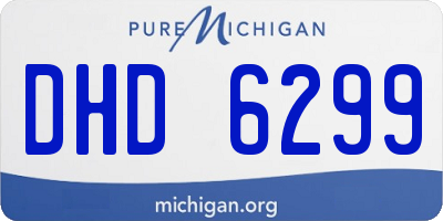 MI license plate DHD6299
