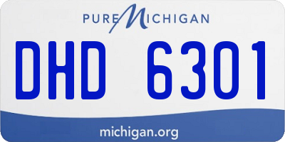 MI license plate DHD6301