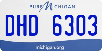 MI license plate DHD6303