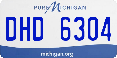 MI license plate DHD6304