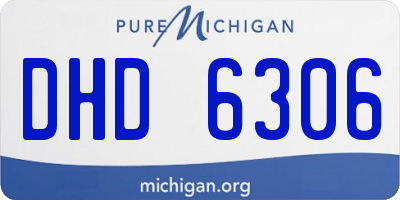 MI license plate DHD6306