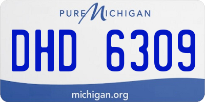 MI license plate DHD6309