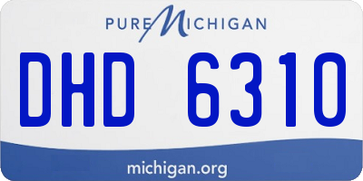 MI license plate DHD6310
