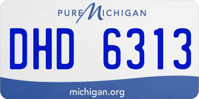 MI license plate DHD6313