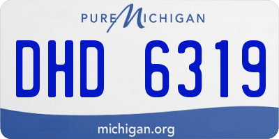 MI license plate DHD6319