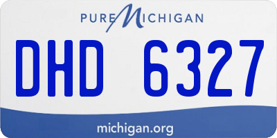 MI license plate DHD6327