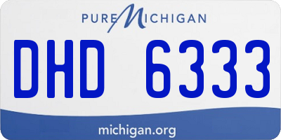 MI license plate DHD6333