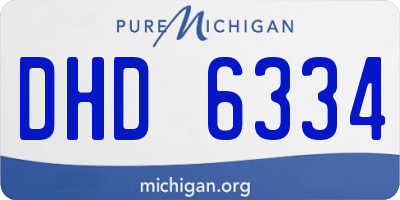 MI license plate DHD6334