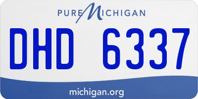 MI license plate DHD6337