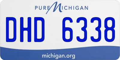 MI license plate DHD6338