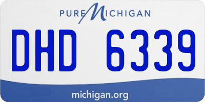 MI license plate DHD6339
