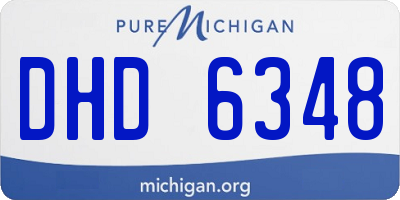 MI license plate DHD6348