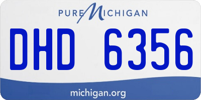 MI license plate DHD6356