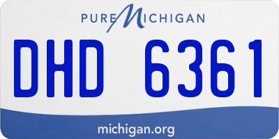 MI license plate DHD6361