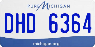 MI license plate DHD6364