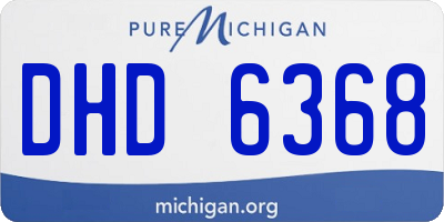 MI license plate DHD6368