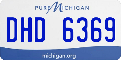 MI license plate DHD6369