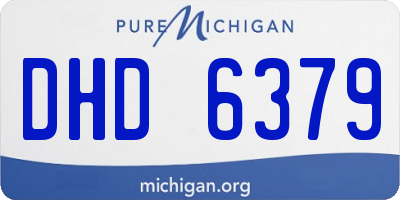 MI license plate DHD6379