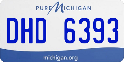 MI license plate DHD6393