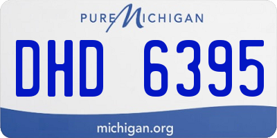 MI license plate DHD6395