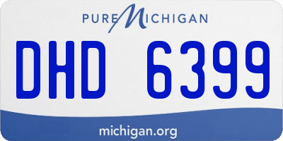 MI license plate DHD6399