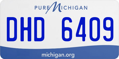 MI license plate DHD6409