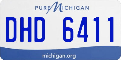 MI license plate DHD6411