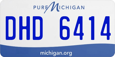 MI license plate DHD6414