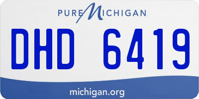 MI license plate DHD6419