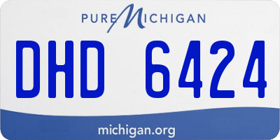 MI license plate DHD6424