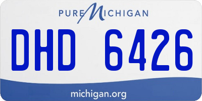 MI license plate DHD6426