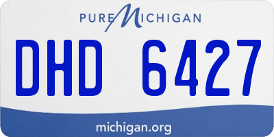 MI license plate DHD6427