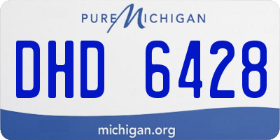 MI license plate DHD6428