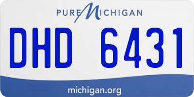 MI license plate DHD6431