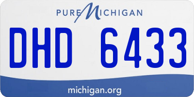 MI license plate DHD6433