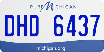 MI license plate DHD6437