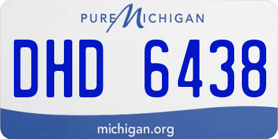 MI license plate DHD6438