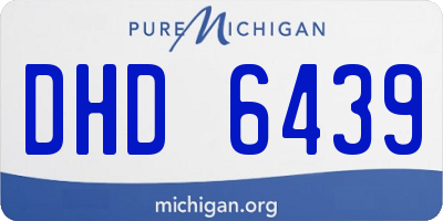 MI license plate DHD6439