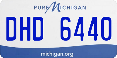 MI license plate DHD6440