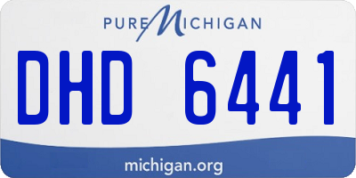 MI license plate DHD6441