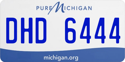 MI license plate DHD6444