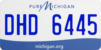 MI license plate DHD6445