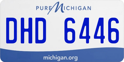 MI license plate DHD6446