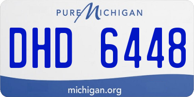 MI license plate DHD6448