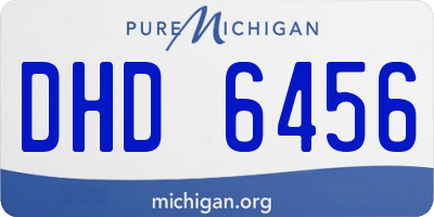 MI license plate DHD6456