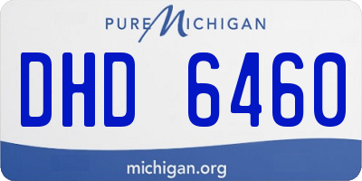 MI license plate DHD6460