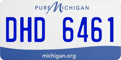 MI license plate DHD6461