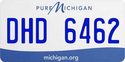 MI license plate DHD6462